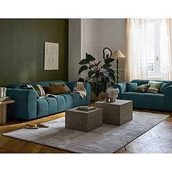 Avis Lisa design Canapé droit 3 places - Bleu gris