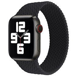 Phonecare Bracelet Tressé Solo Nylonsense Apple Watch Series 10 - 46mm - Noir Bracelet de montre - Nylon tressé - Ajustable - Compatible Apple Watch Series 10