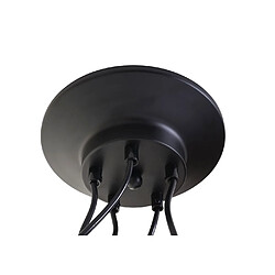 Decoshop26 Suspension 5 lumières - Noir et or pas cher