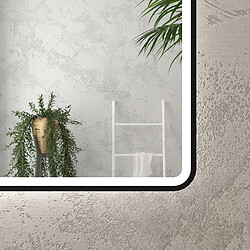 Aurlane MIR064 - Miroir LED salle de bain 100x70 cm