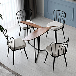 Concept Usine Table de salle à manger pliable couleur bois BRONIE pas cher