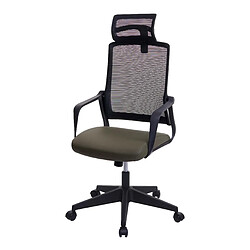 Decoshop26 Fauteuil de bureau ergonomique - Olive