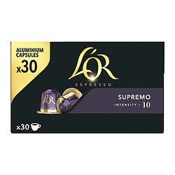 L'or Capsules café Espresso Supremo Nespresso compatibles - x30