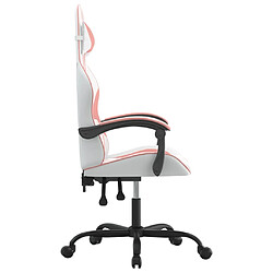 Acheter vidaXL Chaise de jeu - Blanc et Rose