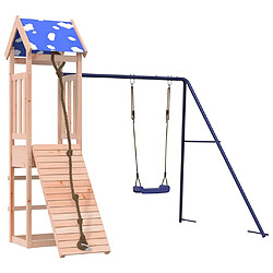 vidaXL Aire de jeux bois massif de douglas