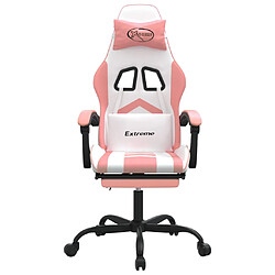 Avis vidaXL Chaise de Jeu - Blanc/Rose