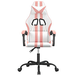 Avis vidaXL Chaise de jeu - Blanc et Rose