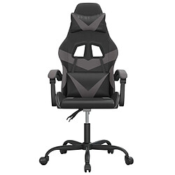 Avis vidaXL Chaise de jeu Noir et gris
