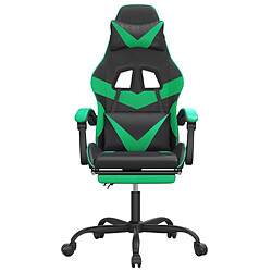 Avis vidaXL Chaise de jeu - Noir/Vert