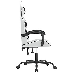 Acheter vidaXL Chaise de jeu - Blanc/Noir