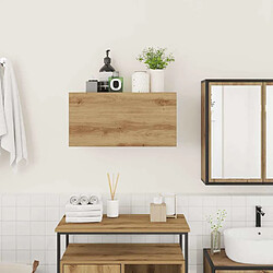 Avis vidaXL Armoire murale de bain - Chêne artisanal