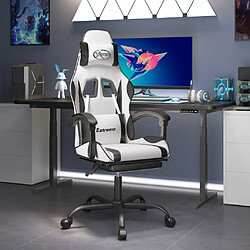 vidaXL Blanc et Noir