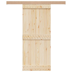 vidaXL kit porte coulissante 183 cm - Aluminium
