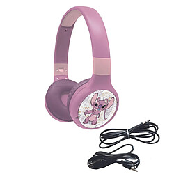 LEXIBOOK Casque 2 en 1 Stitch Angel Bluetooth et Filaire