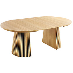 Pegane Table à manger extensible - Chêne