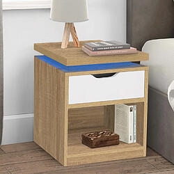 Idmarket Market Lot de 2 Tables de Chevet LUNA