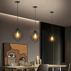 Avis Stoex plafonnier suspension diamant - Noir