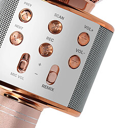 Avizar Micro karaoké Bluetooth - Rose pas cher