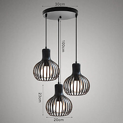 Stoex Suspension vintage métal - Noir pas cher
