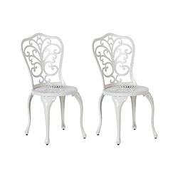 BELIANI Chaises de jardin TRIORA - Blanc