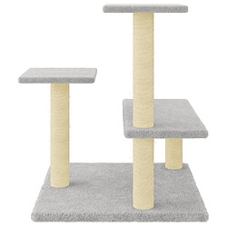 Helloshop26 Arbre à chat 61 cm Gris Clair