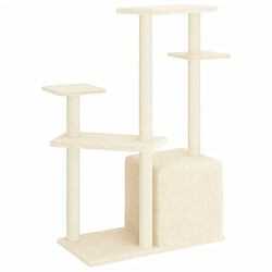 Avis Helloshop26 Arbre à chat tour 107,5 cm - Crème