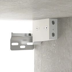 Helloshop26 Ensemble meuble TV mural - Gris béton Ensemble meuble TV mural - modulable - 4 rangements - bois d'ingénierie - style moderne