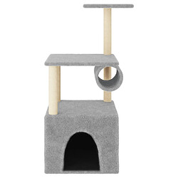 Arbre à chat helloshop26 - 109,5 cm, gris clair