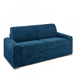 Inside 75 Canapé lit Dreamer - Velours côtelé bleu