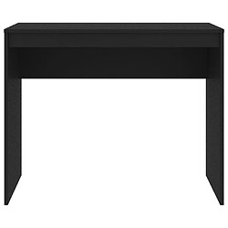 Bureau informatique Helloshop26 - 90 x 40 cm - Noir Bureau compact - Bois d'ingénierie - Parfait pour petits espaces - Facile à nettoyer