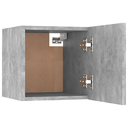 Avis Helloshop26 Ensemble meuble TV mural - Gris béton