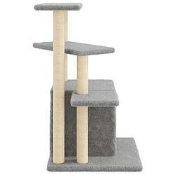 Helloshop26 Arbre à chat 83,5 cm - Gris clair