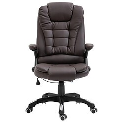 Helloshop26 Fauteuil de bureau relax - Marron