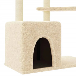 Acheter Helloshop26 Arbre à chat tour 107,5 cm - Crème