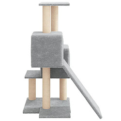 Helloshop26 Arbre à chat 82 cm - Gris clair