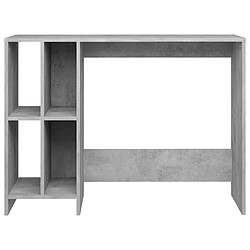 Helloshop26 Bureau informatique gris - 102,5 x 35 x 75 cm