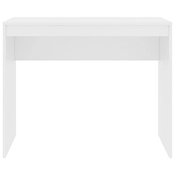 Helloshop26 Bureau compact avec tiroir - Blanc Bureau informatique - Bois d'ingénierie - 90 cm - Facile à nettoyer