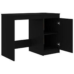 Helloshop26 Bureau informatique noir - 100 x 50 x 76 cm