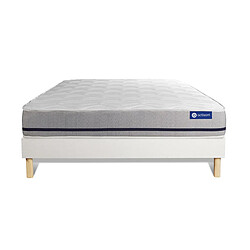 ACTISOM Ensemble matelas 120x190 ACTIMEMO SOFT 3 zones + sommier blanc