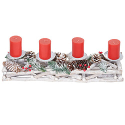 Acheter DecoShop26 Couronne de l'avent allongée