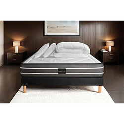Prestige literie Pack Exclusive 160x200 Sommier Noir