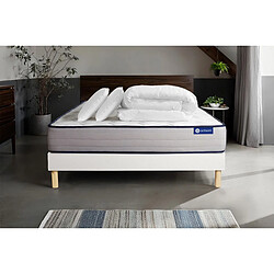 ACTISOM Pack matelas ACTIMEMO FORM 160x200 + sommier blanc + oreillers