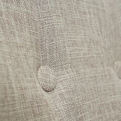 Decoshop26 Fauteuil de bureau pivotant - Crème