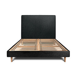 Lit Sommeil de plomb - 135x190 cm - Noir