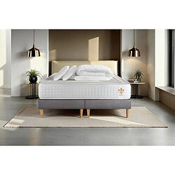 LITIER DELUXE Pack Le Vingt-Quatre - 180x200 cm Gris