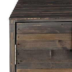 Avis Decoshop26 Abri de jardin armoire à outils vélo bûches rangement divers en bois teinté 180x250x93 cm gris anthracite 04_0005741