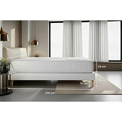 LITIER DELUXE Litiere-Deluxe Vingt-Quatre Ensemble 180x200 cm pas cher