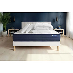 Actisom Actimemo Life Matelas + Sommier Kit Blanc - 140x200 cm