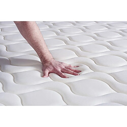 ACTISOM Ensemble matelas Ressorts ensachés ACTIFLEX TOUCH 80x200 3zones de confort + sommier KIT blanc pas cher