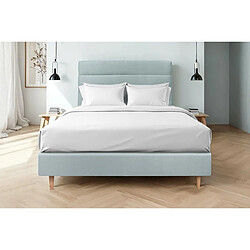 Sommeil de plomb Lit 2 places - Bleu gris pas cher